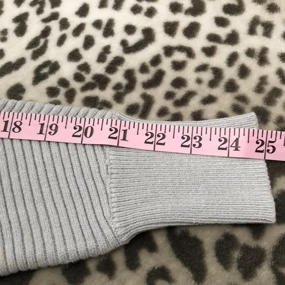 Express V-neck Dolman Sleeve Cardigan in Silver Heather Gray Size Small